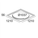 Delta Light SUPERDOME RECESSED KIT