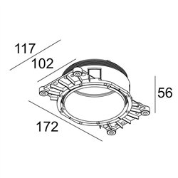 Delta Light MOUNTING KIT R102 TRIMLESS O.F.A.