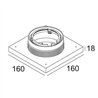 Delta Light MOUNTING KIT R102 TRIMLESS CSC