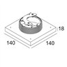 Delta Light MOUNTING KIT SPY 39/52 TRIMLESS CSC