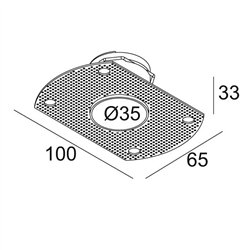 Delta Light MOUNTING KIT TRIMLESS MICROSPY IN