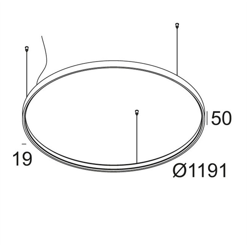 Delta Light SUPERLOOP HC 120 SBL Hanglamp