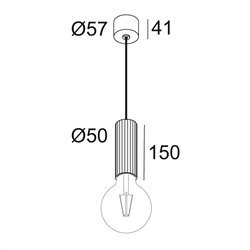 Delta Light HEDRA 451 C E27 Suspension lamp