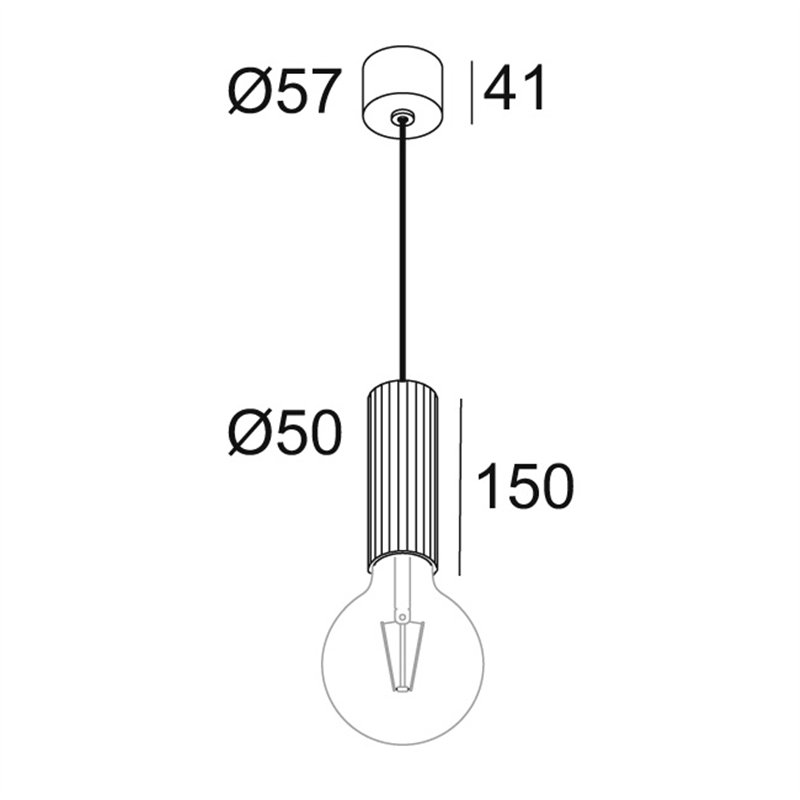Delta Light HEDRA 451 C E27 Hanglamp