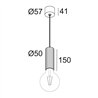 Delta Light HEDRA 451 C E27 Suspension lamp