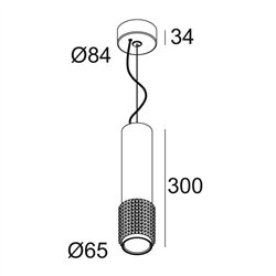Delta Light PUNK 621 C DIM8 Suspension lamp