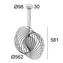 Delta Light SOIREE RC 56 E27 OPAL Hanglamp