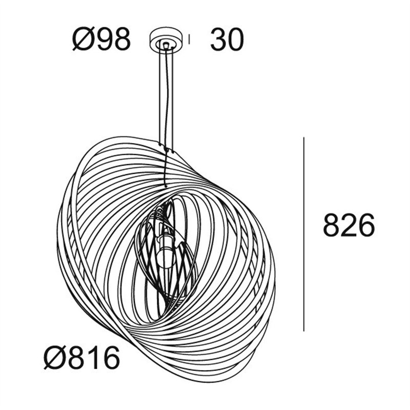 Delta Light SOIREE RC 81 E27 Hanglamp