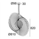 Delta Light SOIREE RC 81 E27 OPAL Hanglamp