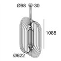 Delta Light SOIREE SC 6210 E27 OPAL Hanglamp