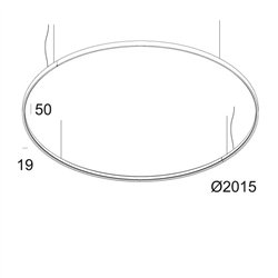 Delta Light SUPERLOOP HC 200 SBL Suspension lamp