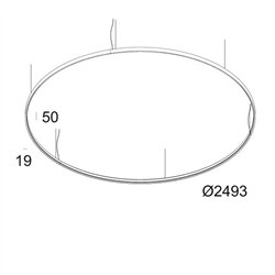 Delta Light SUPERLOOP HC 250 SBL Suspension lamp