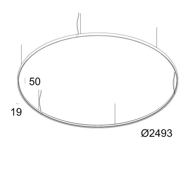 Delta Light SUPERLOOP HC 250 SBL Hanglamp
