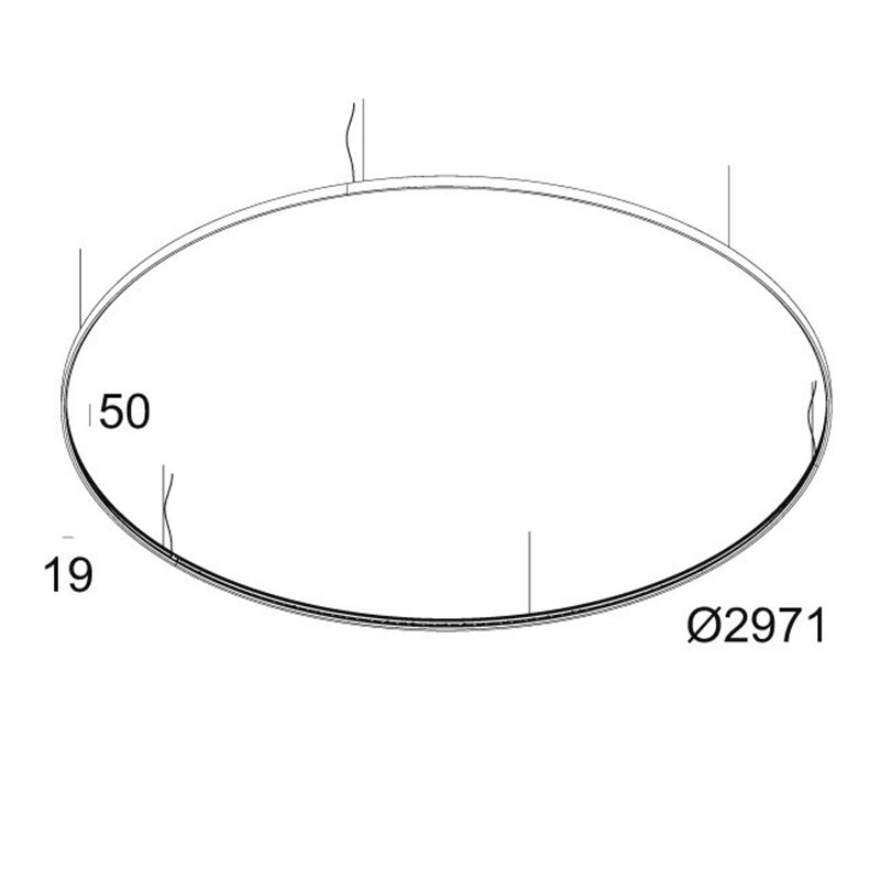 Delta Light SUPERLOOP HC 300 SBL Hanglamp