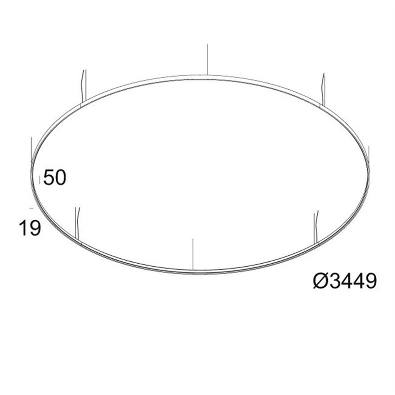 Delta Light SUPERLOOP HC 350 SBL Hanglamp