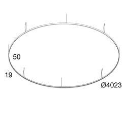 Delta Light SUPERLOOP HC 400 SBL Suspension lamp