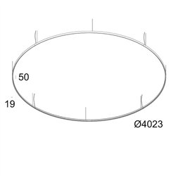 Delta Light SUPERLOOP HC 400 MDL Suspension lamp