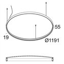 Delta Light SUPERLOOP PLUS HC 120 SBL Hanglamp