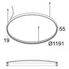 Delta Light SUPERLOOP PLUS HC 120 SBL Suspension lamp