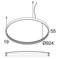 Delta Light SUPERLOOP PLUS HC 90 MDL Suspension lamp