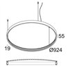 Delta Light SUPERLOOP PLUS HC 90 MDL Suspension lamp