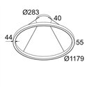 Delta Light SUPER-OH! SLIM 120 CS SBL DOWN Hanglamp