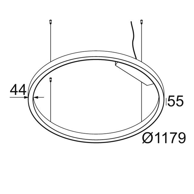 Delta Light SUPER-OH! SLIM 120 C SBL DOWN-UP Hanglamp