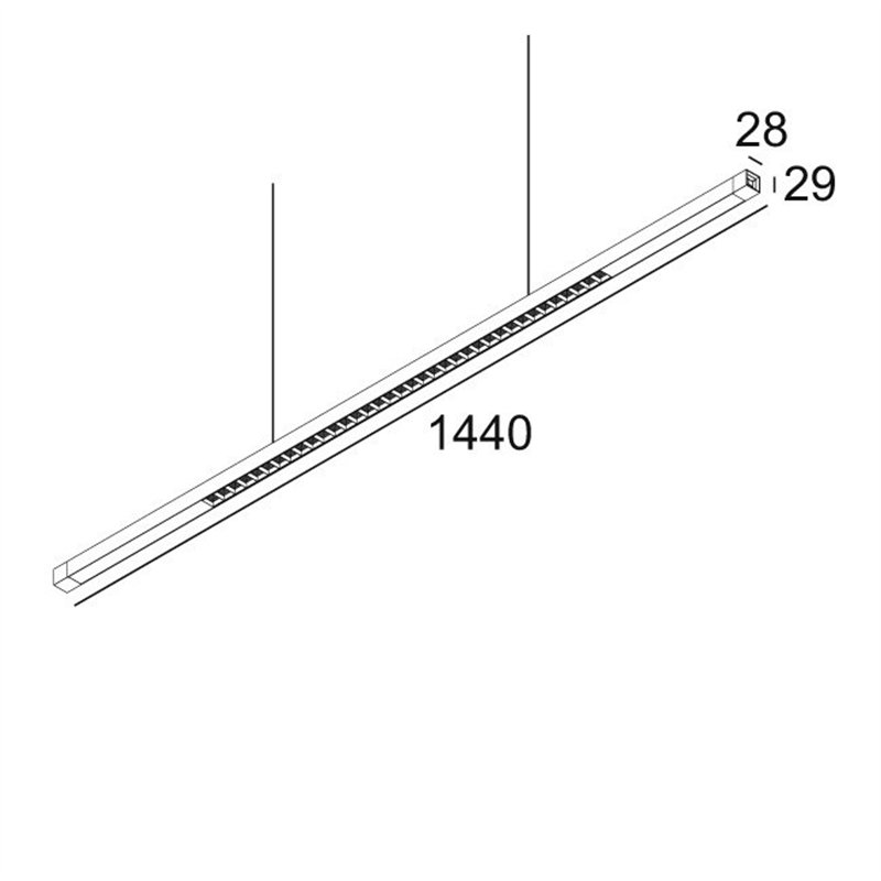 Delta Light INFORM SQ P144-3 DOWN Hanglamp