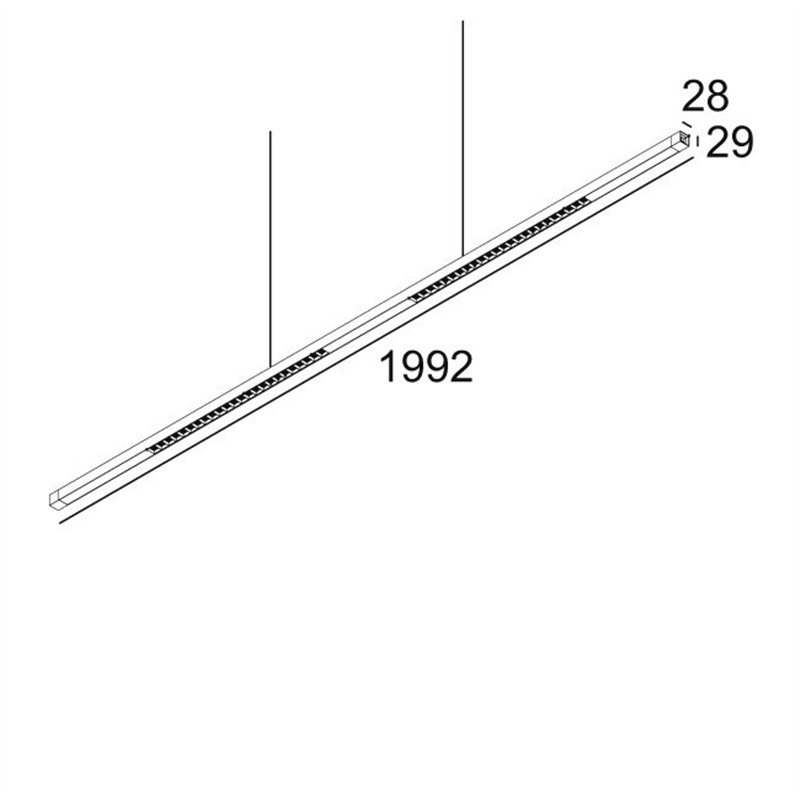 Delta Light INFORM SQ P200-4 DOWN Hanglamp