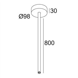 Delta Light MULTINOVA 55 ROD SUSPENSION 0,8m Hanglamp