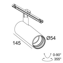 Delta Light SOLI - 52 Q-DIM track lighting fixture