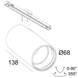 Delta Light SOLI - 66 MDL track lighting fixture
