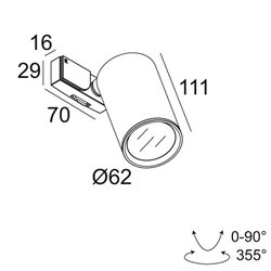 Delta Light SUPERLOOP-SPY FOCUS LP MDL Suspension lamp