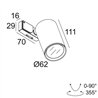Delta Light SUPERLOOP-SPY FOCUS LP MDL Suspension lamp