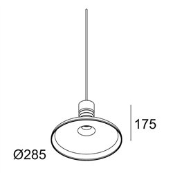 Delta Light MILES C2 PINK Suspension lamp