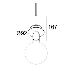 Delta Light TOUPE C E27 Suspension lamp