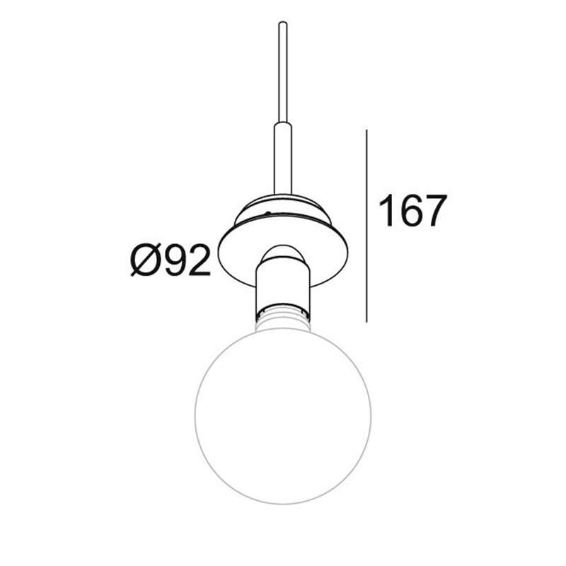 Delta Light TOUPE C E27 Hanglamp