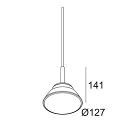 Delta Light TOUPE C AC Suspension lamp