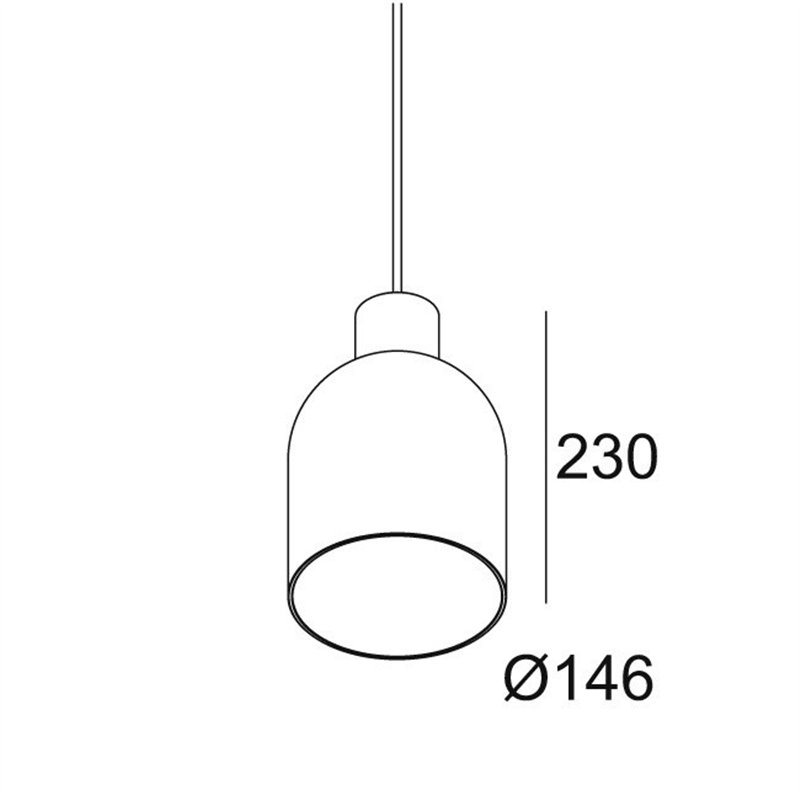 Delta Light MANTELLO GLASS L1523 E27 Hanglamp