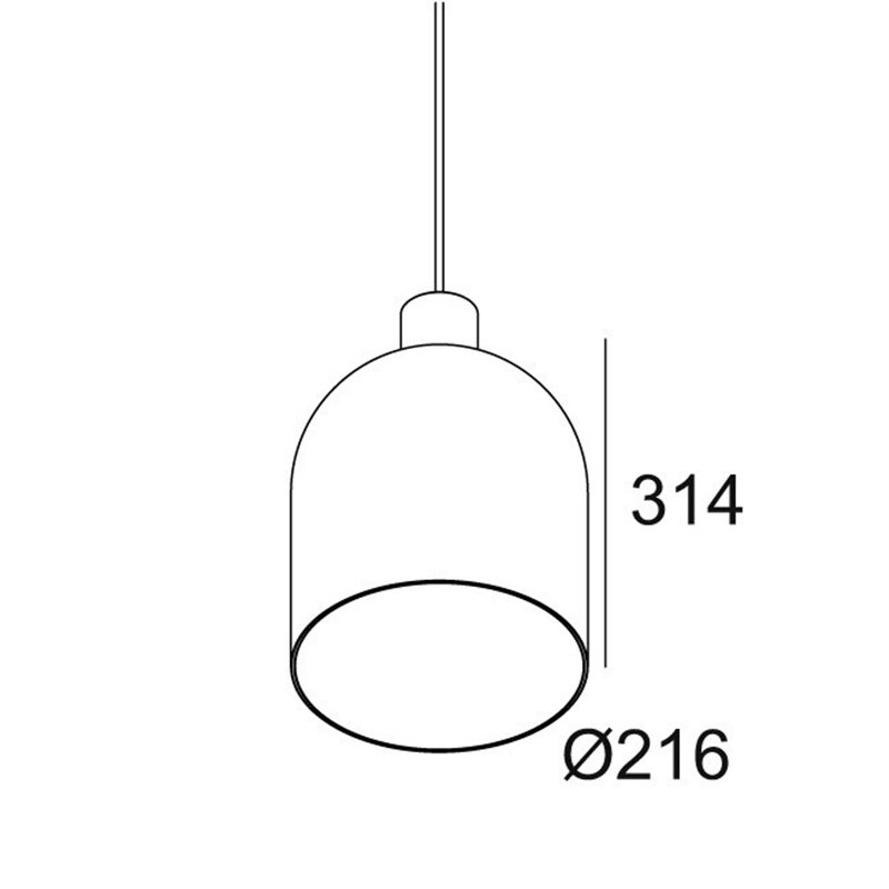 Delta Light MANTELLO GLASS L2231 E27 Hanglamp