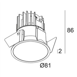 Delta Light DEEP RINGO X Recessed spot