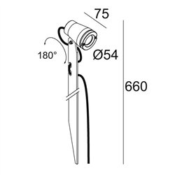 Delta Light KIX M PIN 24V Floor lamp