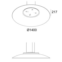 Delta Light ZOOVER 4CLIP 140 DIM5 Suspension lamp