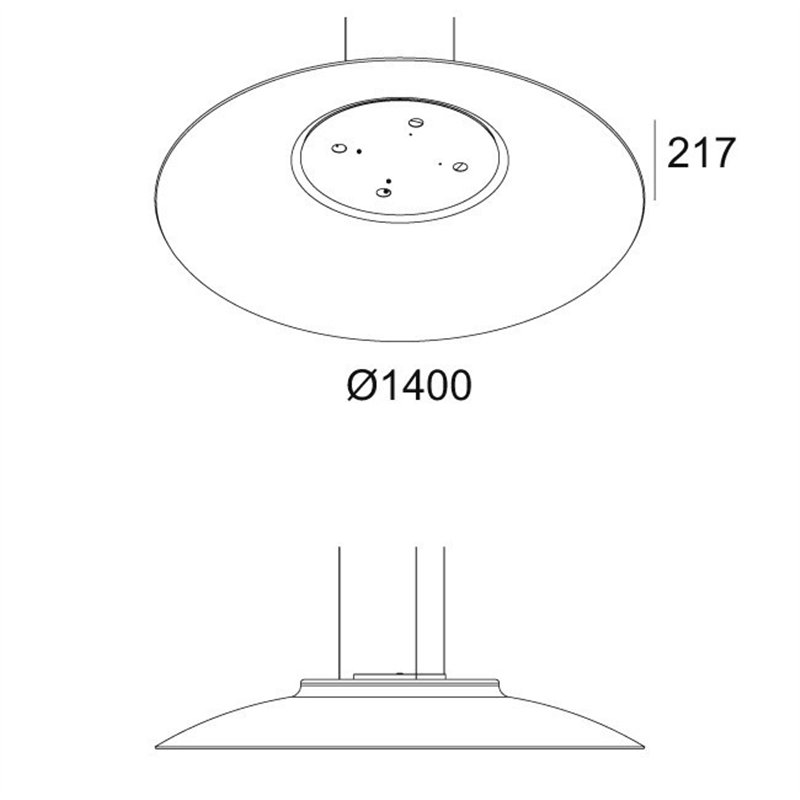 Delta Light ZOOVER 4CLIP 140 DIM5 Hanglamp