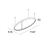 Delta Light SUPERLOOP HC SBL OVAL S Suspension lamp
