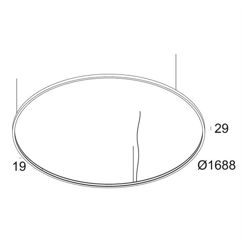 Delta Light SUPERLOOP SLIM IN 170 SBL Hanglamp