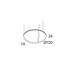 Delta Light SUPERLOOP SLIM OUT 70 SBL Suspension lamp