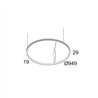 Delta Light SUPERLOOP SLIM OUT 90 SBL Suspension lamp