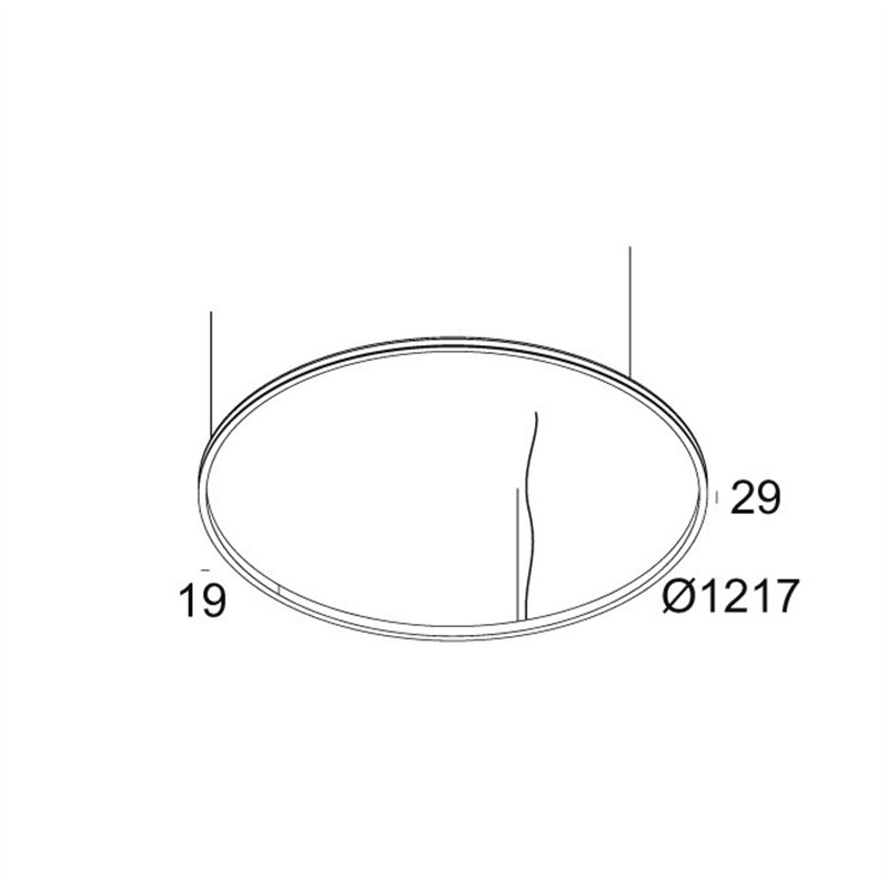 Delta Light SUPERLOOP SLIM OUT 120 SBL Hanglamp