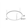 Delta Light SUPERLOOP SLIM OUT 120 SBL Suspension lamp